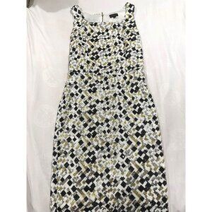 THE LIMITED WOMENS MIDI SEQUIN COCKTAIL PARTY GOLD SLEEVELESS DRESS SIZE 2